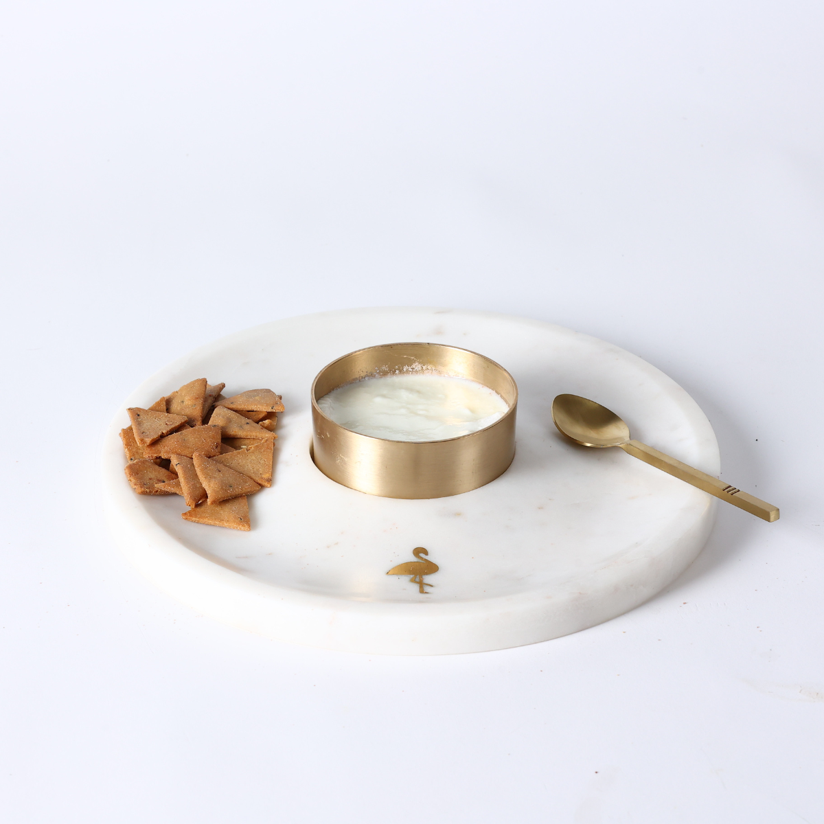 Cirque Marble Chip & Dip Platter Set