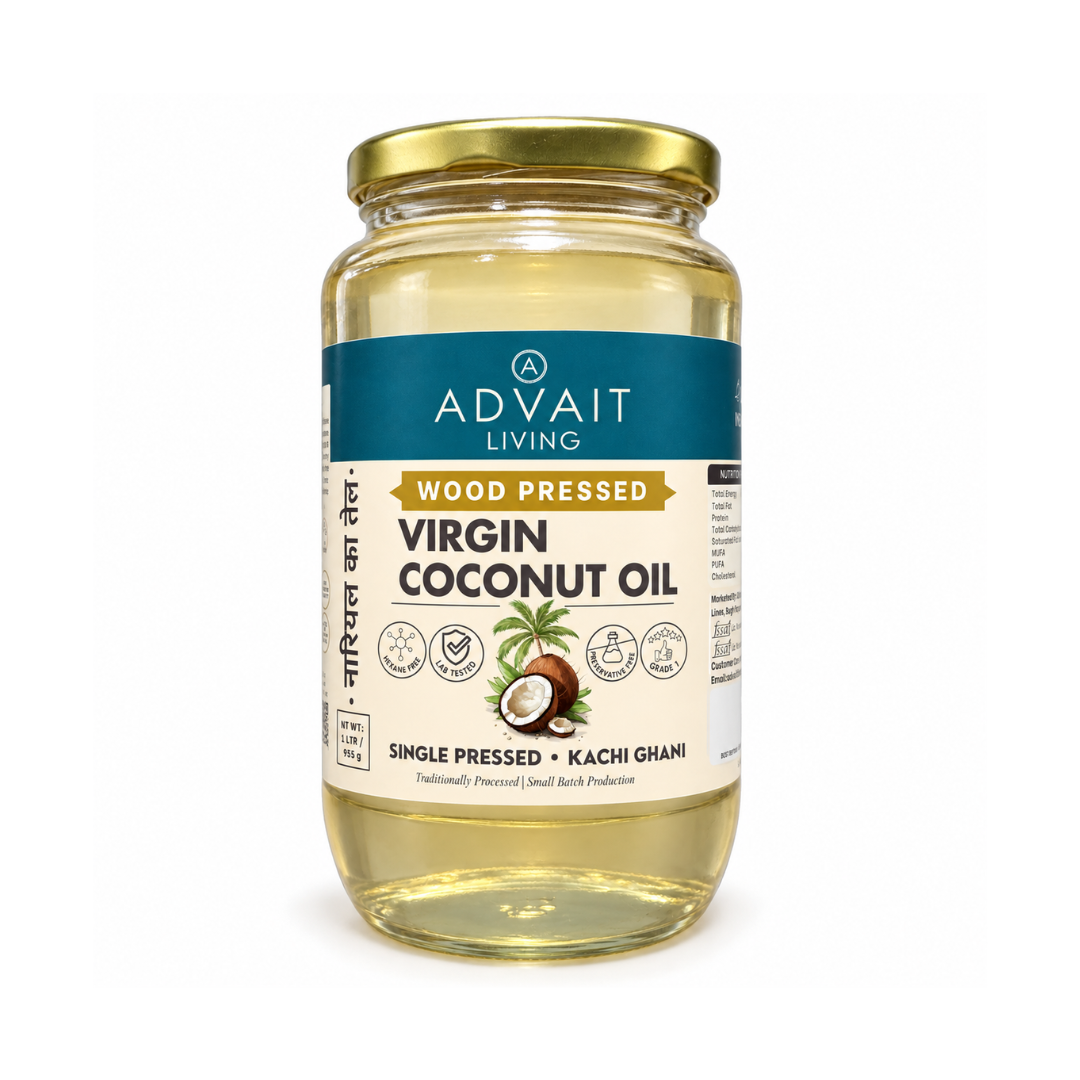 Wood-Pressed Coconut Oil (नारियल का तेल)