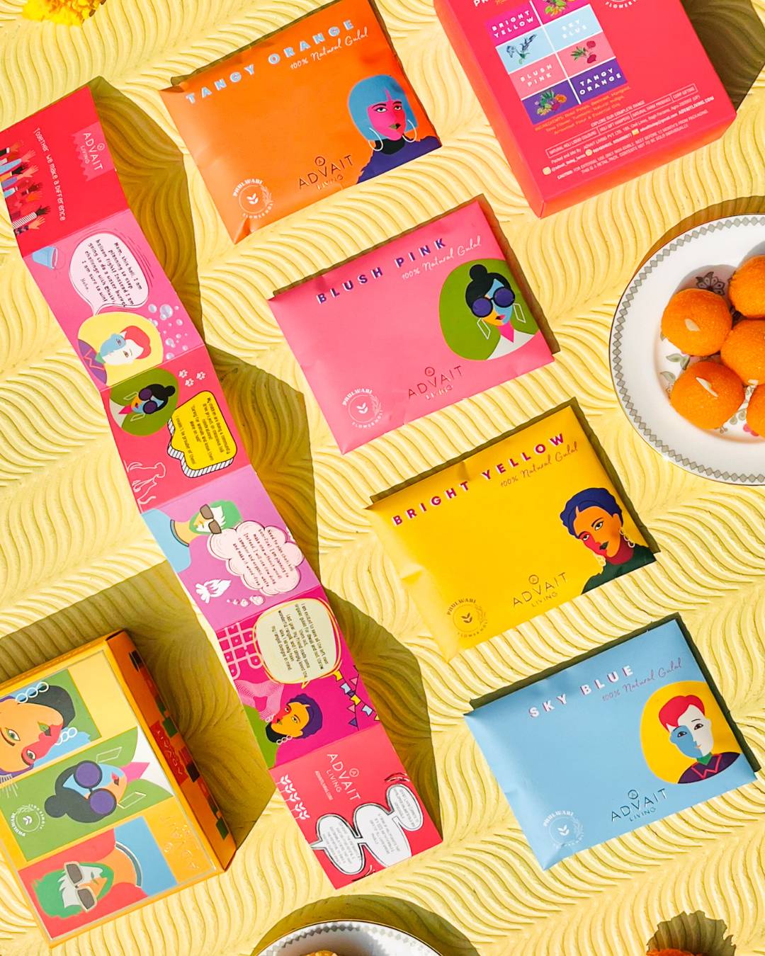 Blush Pink Organic Holi Gulal | 100% Natural | Made from Flowers and Vegetables | 100g pack