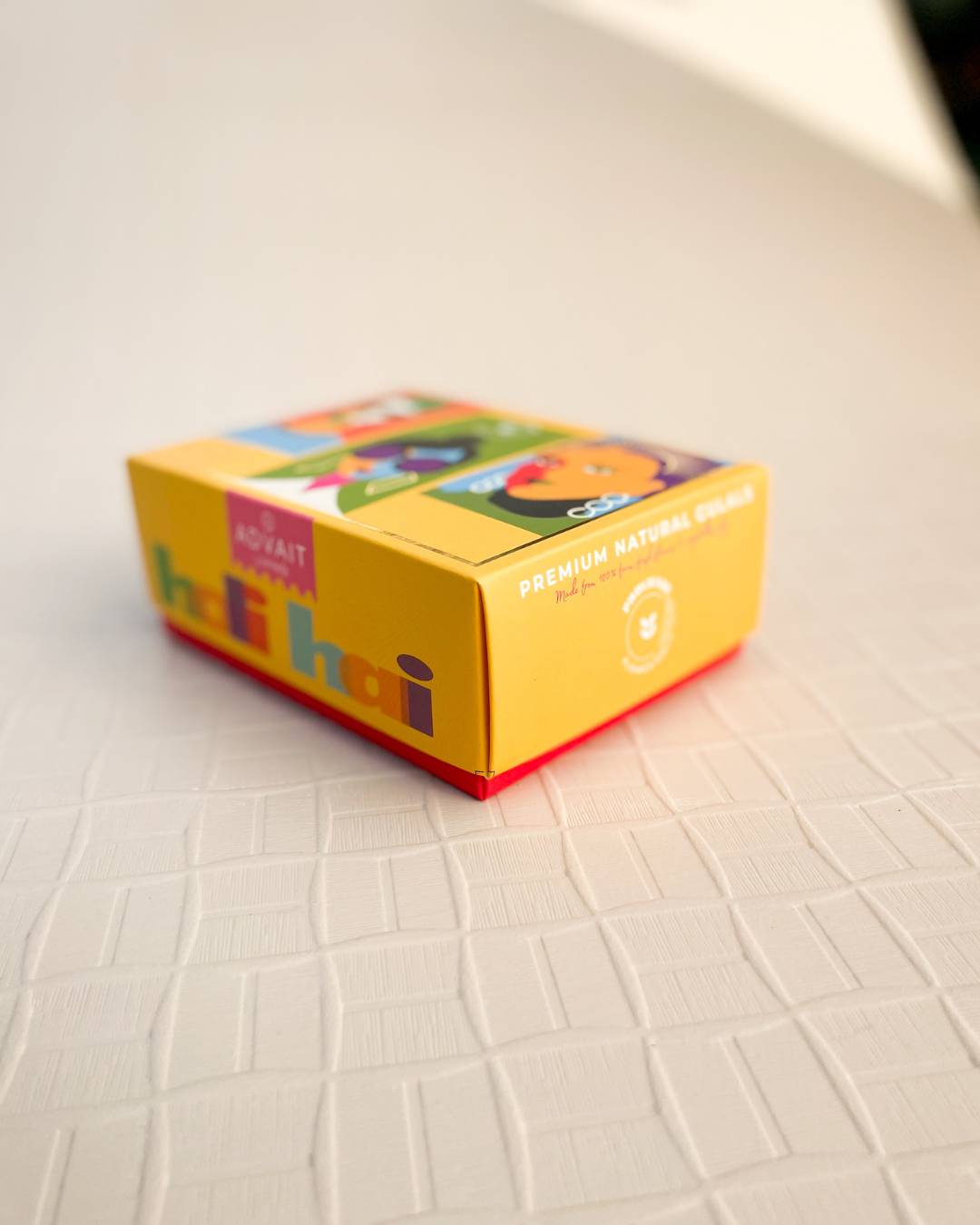 Premium Organic Holi Gulals | Box of 4 Colours | 100% Natural | Made from Flowers and Vegetables