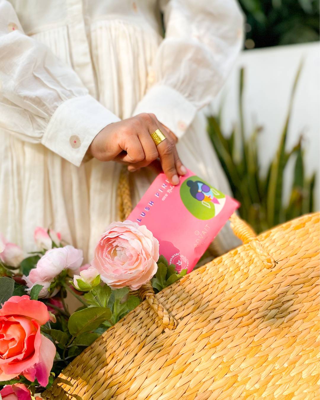 Organic Colours with Flowers