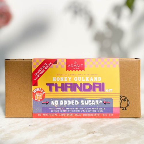 Thandai Gift Kit | Set of 3 | Thandai, Honey, Gulkand | 100% Natural
