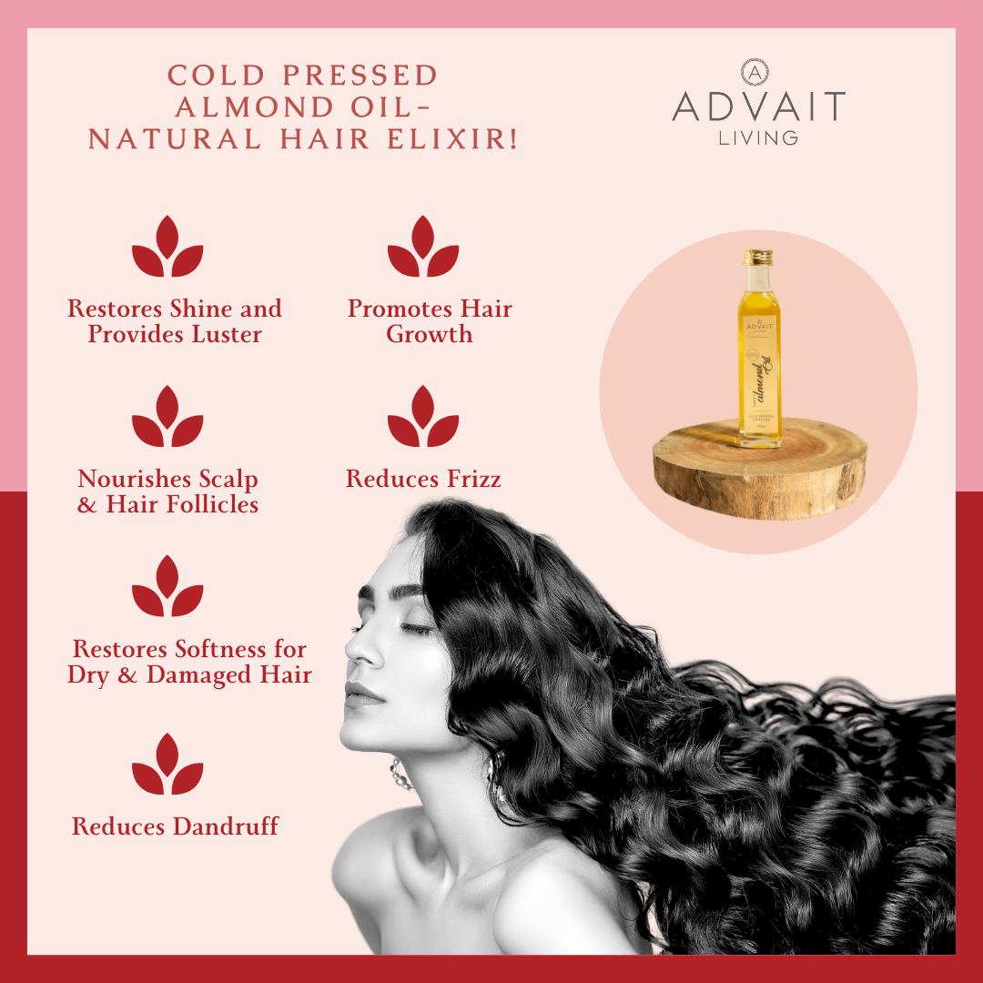 Cold Pressed Sweet Almond Oil | Badam Rogan | Pure & Edible | Glowing Skin & Healthy Hair