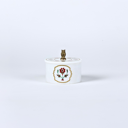 Jardin en Fleur Marble Inlay Jar