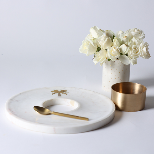 Cirque Marble Chip & Dip Platter Set