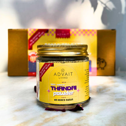 Indus Thandai Beverage Box | Premium Thandai Gift Box with Brass Tumblers