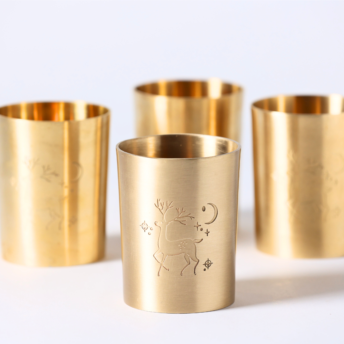 Indus Ode To Traditions Gift Box | Set of 4 Premium Brass Tumblers