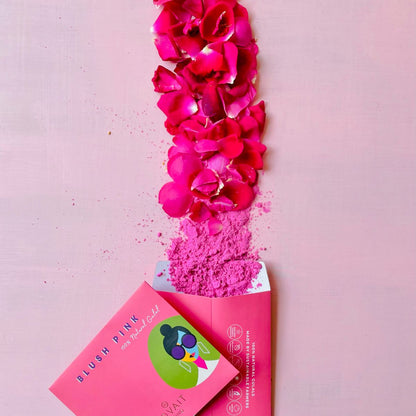 Blush Pink Organic Holi Gulal | 100% Natural | Made from Flowers and Vegetables | 100g pack