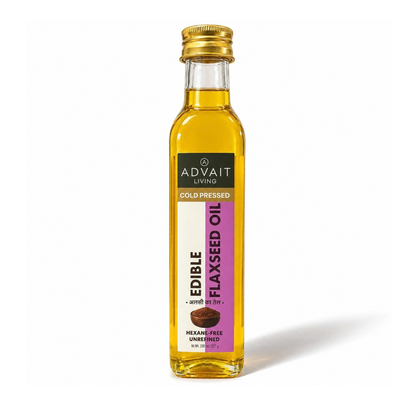 Cold-Pressed Flaxseed Oil (अलसी का तेल)