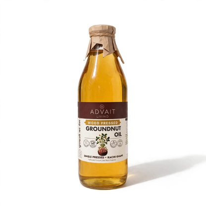 Cold-Pressed Groundnut Oil (मूंगफली का तेल)