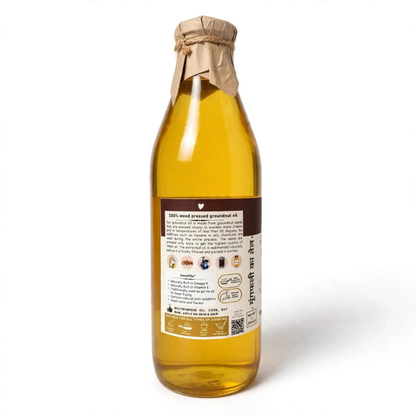 Cold-Pressed Groundnut Oil (मूंगफली का तेल)