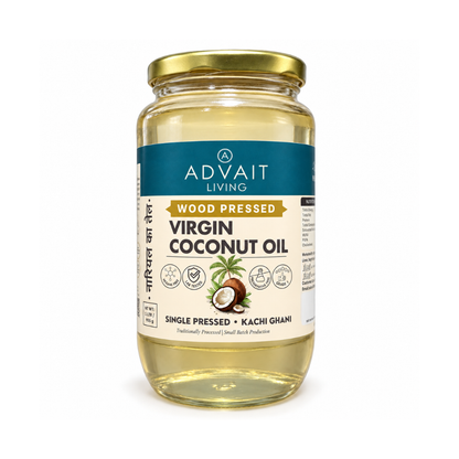 Wood-Pressed Coconut Oil (नारियल का तेल)