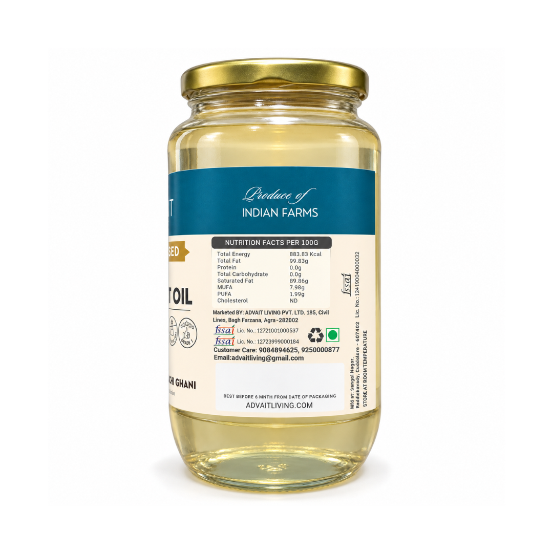 Wood-Pressed Coconut Oil (नारियल का तेल)