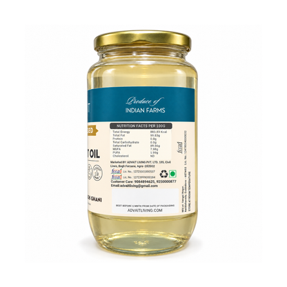 Wood-Pressed Coconut Oil (नारियल का तेल)