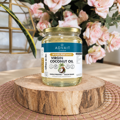 Wood-Pressed Coconut Oil (नारियल का तेल)
