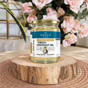 Wood-Pressed Coconut Oil (नारियल का तेल)