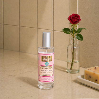 Saundarya Pure Rose Water Mist Spray for Face, Hair & Body | 100 ml