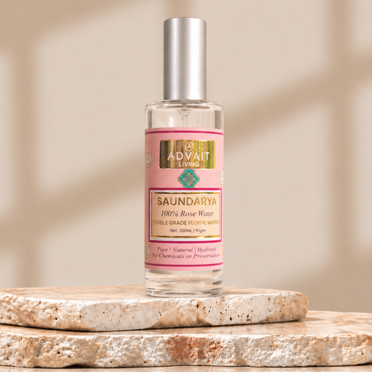 Saundarya Pure Rose Water Mist Spray for Face, Hair & Body | 100 ml
