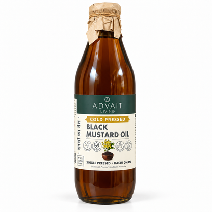 Cold-Pressed Black Mustard Oil (सरसों का तेल)