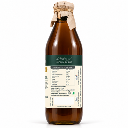 Cold-Pressed Black Mustard Oil (सरसों का तेल)