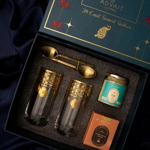 Āśaya Beverage Box | Luxury Gifting Box | 24-Carat Gold | Perfect For All Occasions