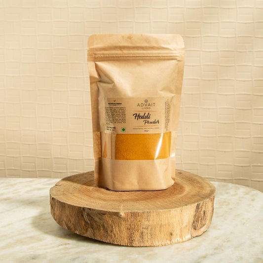 250 gms of Raw Turmeric Powder - Advait Living Haldi Powder 