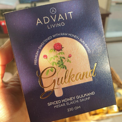 Spiced Honey Gulkand | Premium | 100% Natural | Refined Sugar-Free Gulkand | Sun Baked | Ayurvedic Remedy | Glass Bottle